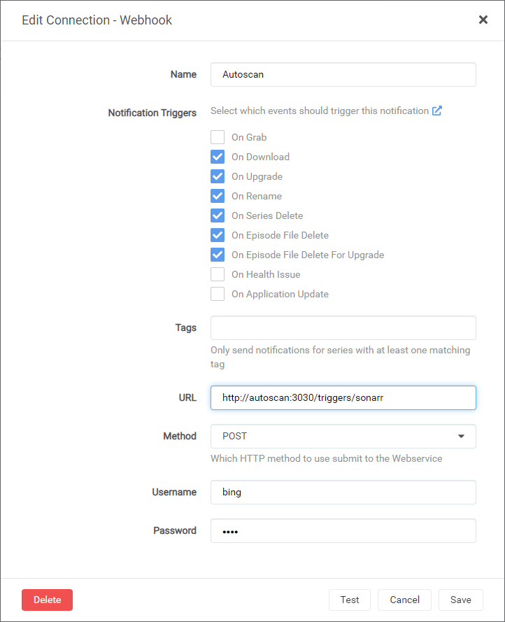 Sonarr Autoscan